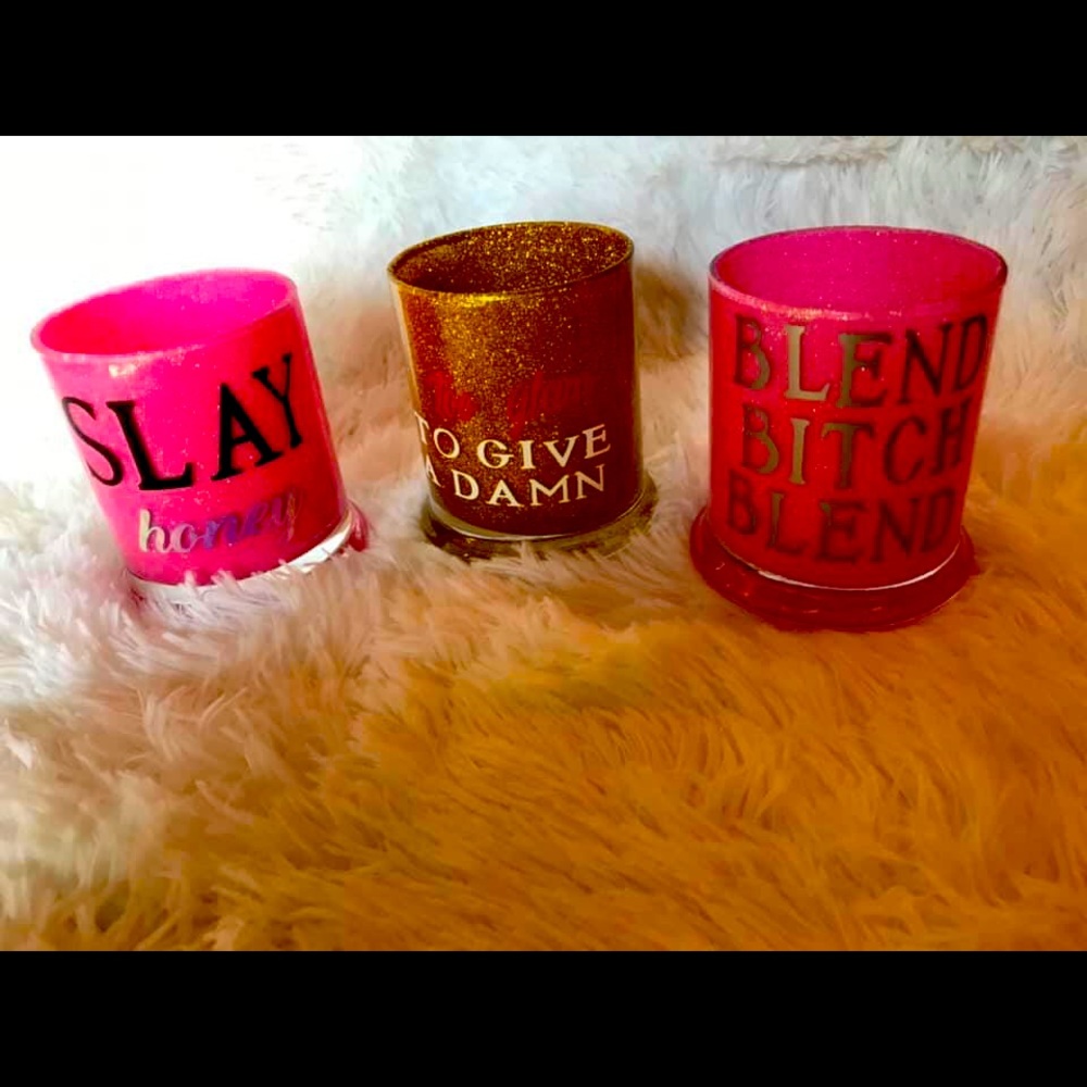 Handmade Makeup brush cups